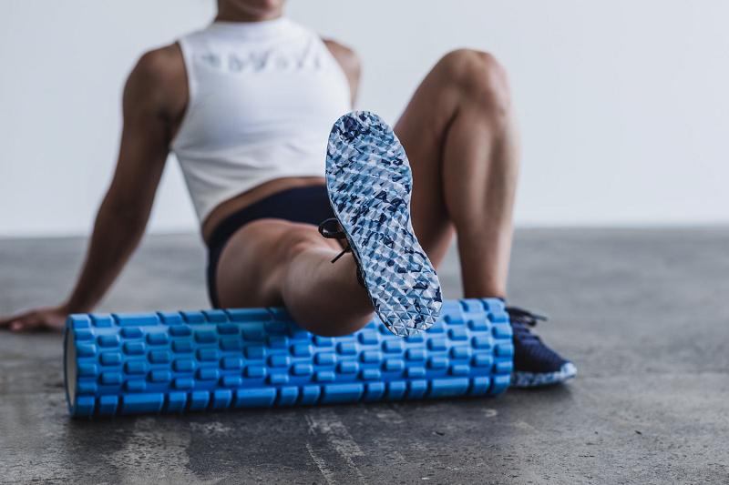 Nobull Midnight Wild Ocean Knit Runner Women's Running Shoes Navy | USA U1733Z